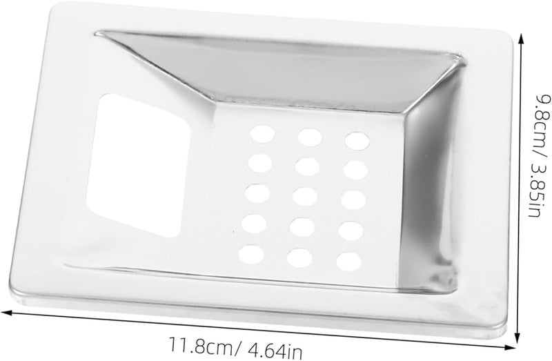 Stainless Steel Outdoor Ash Tray 11 8x9 8x1 5cm Portable Unbreakable Patio Ashtray - Image 2